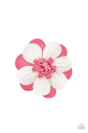 Paparazzi: Merry Magnolia - Pink Hair Clip