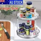 Turntable Pantry Tray Lazy Susan Storage Plate Organizer Condiment Bottles
