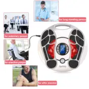 Foot Circulation Massager Booster Machine TENS/EMS Pulse Up to 99 Intensity OTC