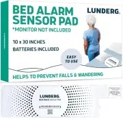 Bed Alarm Pad - Pager Not Included - Wireless Bed Sensor Pad (10” X 30”) - or E