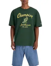 [Champion] Heavyweight Gfx Short Sleeve Tee in Green