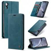 CaseMe iPhone XR Classic Folio Leather Case Cover Apple iPhoneXR Skin [Teal Green]
