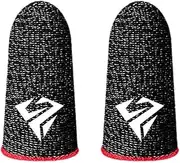 Finger Sleeves for Gaming,Thumb Sleeves Mobile Gaming Finger Protector,Breathable Fingertips Finger Cover,Non-Scratch Sensitive Screen Gaming Artifact Thumb Gloves Finger Game Sleeve(Red)