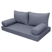 STYLE 2 Mattress Pillow Daybed Porch Swing Knife Edge Queen AD001 COVERS ONLY
