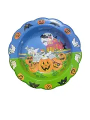 Vtg Ullman Halloween Trick or Treat Pumpkin Patch Bowl New