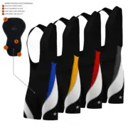 Mens Cycling Bib Shorts Breathable Padded Tights Bike Shorts Chamois Bike Knicks