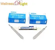 200 Scalpel Sterile Blades #12 with 2 Free Scalpel Handles #3