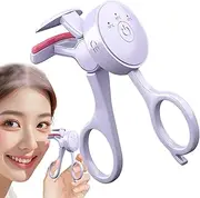 Heated Eyelash Curler - Adjustable Temperature Lash Curling Tool | Long Lasting Heated Eyelash Curler Tool with 3 Temp Settings for Women