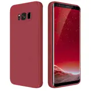 MCC For Samsung Galaxy S8+ Plus Soft Liquid Silicone Shockproof Case Cover G955 [Wine]