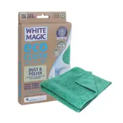 White Magic Kitchen Microfibre Eco Cloth/Towel/Wipe Dust/Polish Wipe Shelf/Bench
