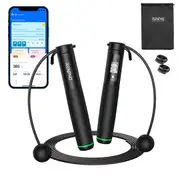 Renpho Smart Skipping Rope With Counter, Adjustable Jump Ropes With Cordless Ball, Jump Ropes For Fitness, Crossfit, Gym, Burn Calorie, App Data Analysis, At-Home-Workout