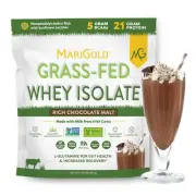 MariGold Grass-fed Whey Protein Isolate Powder - Rich Chocolate Malt Flavor -...