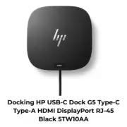 Docking HP USB-C Dock G5 Type-C Type-A HDMI DisplayPort RJ-45 Black 5TW10AA