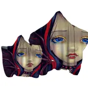 Faces of Faery #99 Vampire Goth Girl Towel with Hood