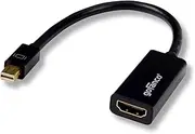 gofanco Gold Plated Mini DisplayPort to HDMI 4K Display Adapter (Black) - Thunderbolt 2 Compatible for MacBooks & Mac Mini, Surface Pro's, Surface Book, Chromebook Pixel, etc. (mDPHDMI4K2K)