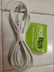 Hot Tips 3 feet 3.5 mm Auxiliary Stereo Aux Cable Cord NEW White
