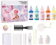 Marbling Paint Art Kit, Washable Painting Kits - Arts and Crafts Kids' Paint for Age 6-12 Girls & Boys Activities