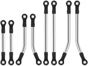 Chassis Connecting Rods, Chassis Rod Replacement, Vehicle Linkage Upgrade, Reliables Linkage Support, Weatherproof Construction, Black, 45g, For Car