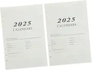 Operitacx Daily Planner Notepad Refill Paper Books of Lined Notebook Inserts for Planner Binder Monthly Planning Smooth Writing Surface Design for Organizing Tasks
