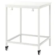 TROTTEN table, white, 80x80 cm
