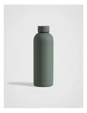 [Fine Day] Smile Stainless Steel Drink Bottle in Leaf