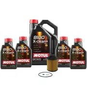 9L Motul 8100 X-CLEAN+ 5W30 Wix Filter Motor Oil Change Kit For BMW LL-04 API SN (for: BMW)