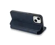 Iphone 15 Wallet Phone Case,Pu Leather Phone Case With RFID Blocking and Card Slots Holder-Blue