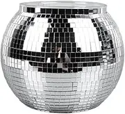 Disco Ball Ice Bucket, Beverage Tub, Silver Large Drink Bucket, Retro Disco Party Supplies for Wine Cocktail Champagne Home Restaurant Kitchen Bar