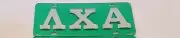 LAMBDA CHI ALPHA License Plate Reflective GREEN WITH SILVER LETTERS