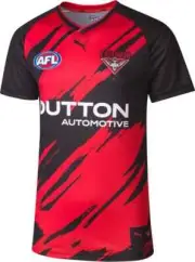 Essendon Bombers 2025 AFL Mens Warm Up Shirt Sizes S-6XL BNWT