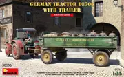 MiniArt 1/35 German Tractor D8506 with trailer Plastic Model Kit