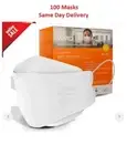 AMD P2 T4 Nano-Tech Face Mask Medical Particulate Respirator Level 3 4-Ply100Pcs