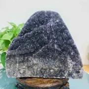 1529g Natural Amethyst Geode Mineral Specimen Crystal Quartz Energy Decoration