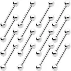 Tongue Nipple Straight Piercing Barbell 14ga 12 pack