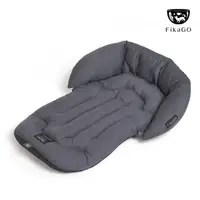 在飛比找momo購物網優惠-【FikaGO】舒適軟墊x彎彎枕L二合一萌寵菇菇枕(推車睡墊
