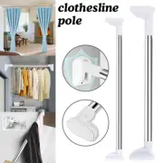 Multi Purpose Spring Loaded Extendable Sticks Telescopic Curtain Rail Pole