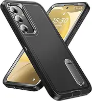 [BaHaHoues] for Samsung Galaxy S24 Plus Case for Samsung S24 Plus Phone Case with Built in Kickstand, Shockproof/DropProof Military Grade Protective Cover for Galaxy S24 Plus 5G (Black)