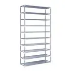Shoe Rack Cabinet Stackable 10-Tier Grey Artiss