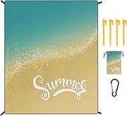 Beach Blanket - Extra Large Quick Drying Portable Camping Blanket,70.87x86.61 Inch Lightweight Family Water Resistant Mat for Camping
