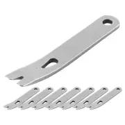 8 Pieces Pry Bar Stainless Steel Flat Bar Multifunction Small Pry Bar EDC 6454