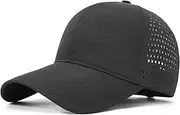 [YULOONG] Quick Dry Baseball Cap Lightweight Unisex Hat Breathable Mesh Sports Cap Adjustable