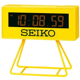 日本代購 SEIKO SQ815Y 比賽計時鐘造型 多功能 電子鐘 時鐘 桌上 鬧鐘 競賽 計時 碼錶 日曆