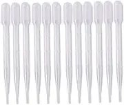 DACUAN Disposable Plastic Transfer Pipettes, 200PCS Graduated Transfer Plastic Pipettes, 3ML Calibrated Dropper Suitable for Essential Oils & Science Laboratory