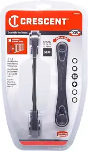 Crescent X6 Ratchet Wrench Spanner Set Metric Double Ended 8mm-19mm 4in1 CX6DBM2