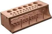 HORIALENCE 1PC Solid Wood Leather Tool Rack DIY Assembly Storage Box for Tools Clean Tidy Desktop Organizer Multi Purpose Holder for Home Use Style