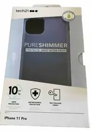 Tech21 Pure Shimmer Rugged Case iPhone 11 Pro / X / XS - Blue