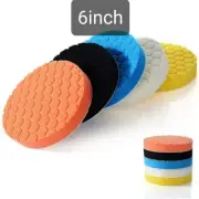5 Pcs 6 Inch Buffing Polishing Pads Car Foam Buffing Sponge Pads Kit for Car...