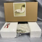 Grasslands Road Snowman Oval Dish with Toothpick Holder