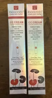2x Ibcccndc Color Correcting Cream make skin better, even skin tone, SPF 25
