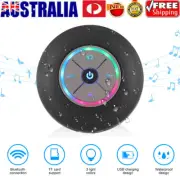 Portable LED Waterproof Wireless Bluetooth Speaker for Shower Bathroom Subwoofer